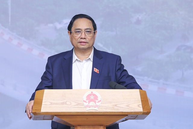 Thủ tướng Phạm Minh Chính phát biểu tại phiên họp. 