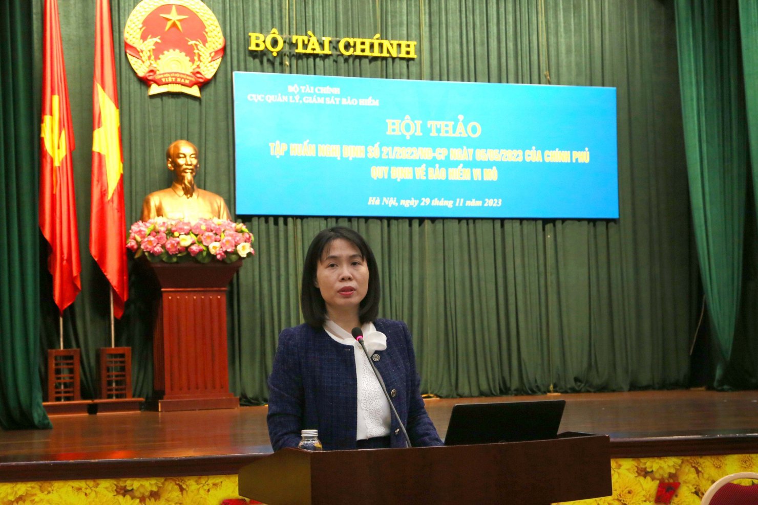Bà Lý Thị Thu Thủy - Trưởng phòng Bảo hiểm nhân thọ, Cục Quản lý, giám sát bảo hiểm (Bộ Tài chính)