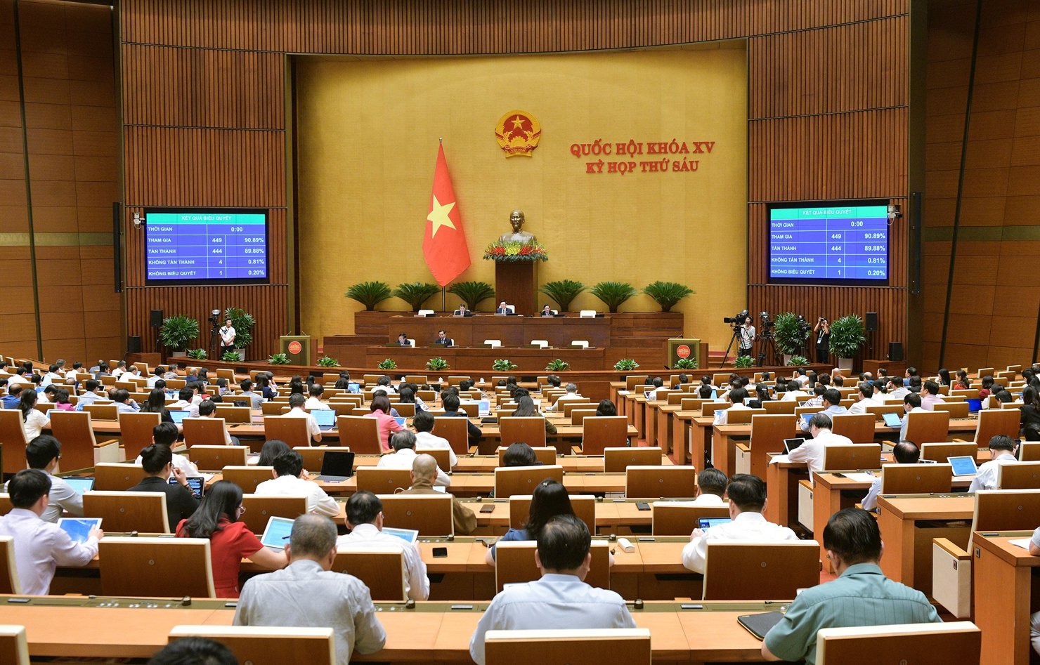 Quang cảnh phiên họp Quốc hội ngày ngày 10/11/2023.