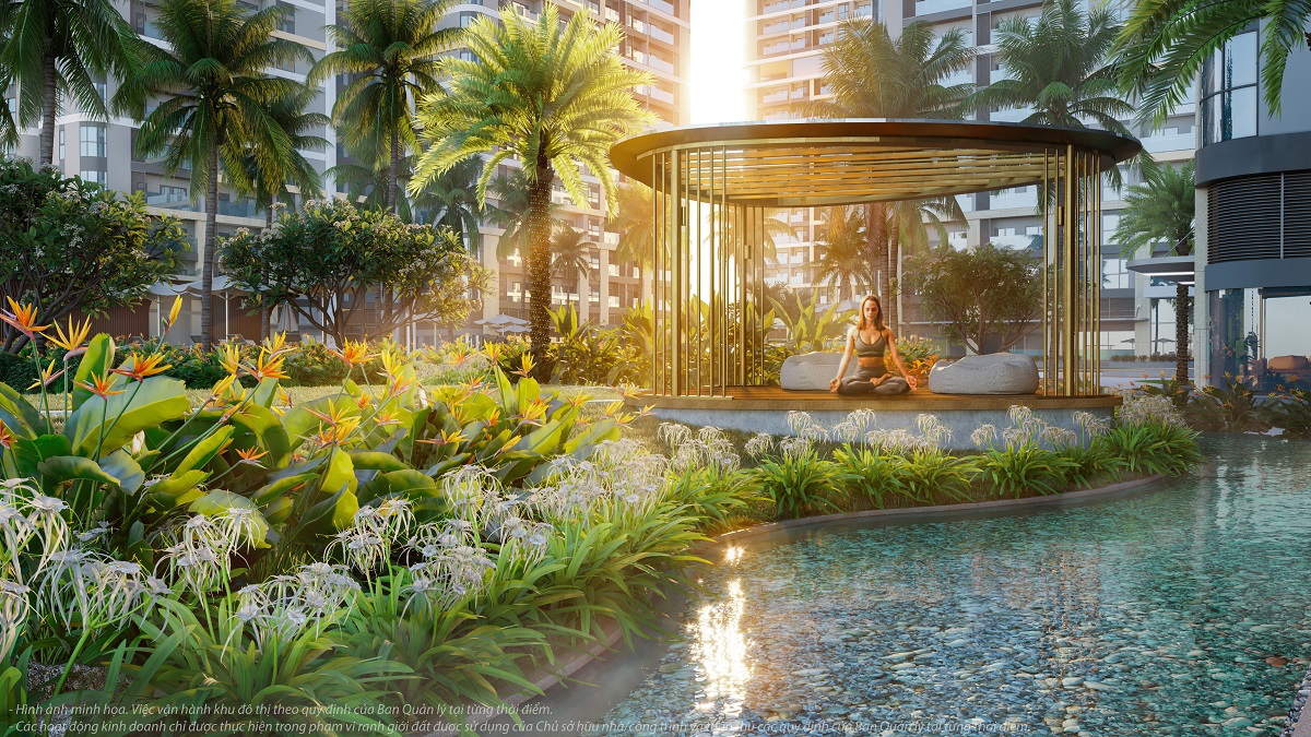 The Beverly được ví như một resort hạng sang trong quần thể đầy cảm hứng giữa thành phố Nghỉ dưỡng - Công viên. Ảnh: VHM