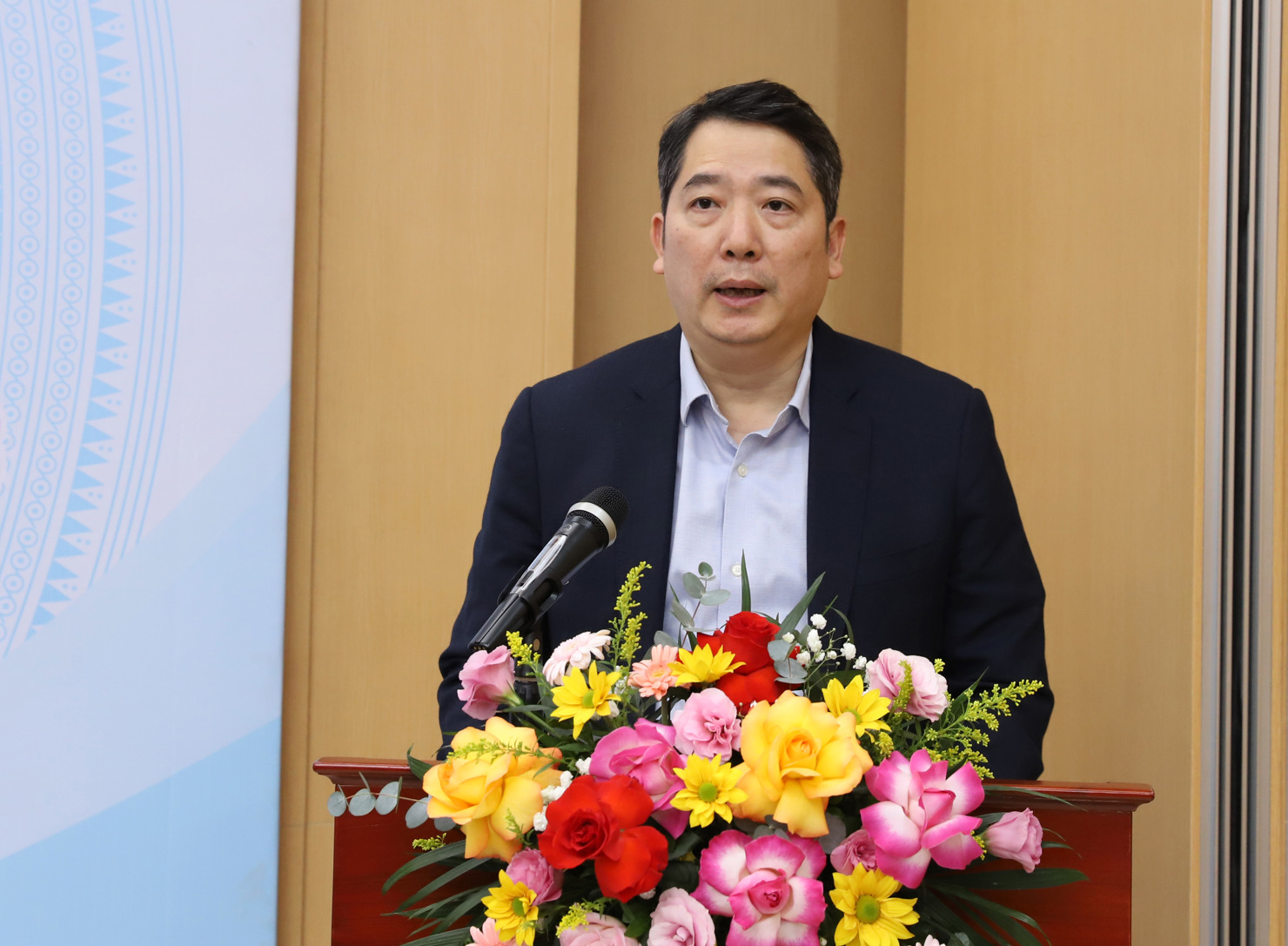 &Ocirc;ng Cao Anh Tuấn &ndash; Thứ trưởng Bộ T&agrave;i ch&iacute;nh dự v&agrave; ph&aacute;t biểu chỉ đạo Hội nghị.
