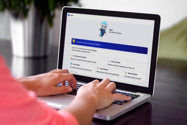 Giao diện ViGPT phiên bản Việt. Ảnh: VIC