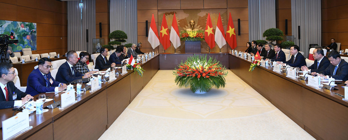 Quang cảnh hội kiến. Ảnh: Lâm Hiển