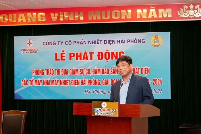Ông Dương Sơn Bá, Tổng Giám đốc Công ty phát biểu tại buổi lễ.
