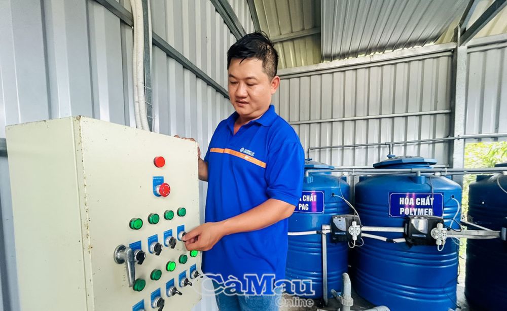 Chất thải từ hoạt động giết mổ của cơ sở giết mổ Thuý Lực, Khóm 2, Phường Tân Xuyên, TP. Cà Mau được kiểm soát nhờ được hỗ trợ hệ thống xử lý ô nhiễm môi trường.