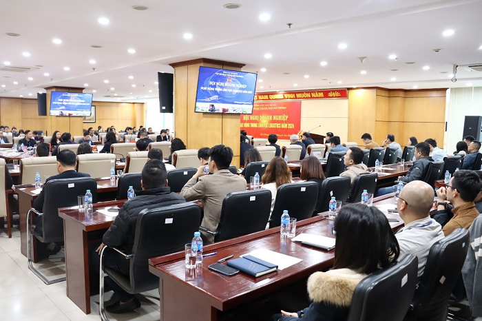 Quang cảnh Hội nghị đối thoại doanh nghiệp hoạt động trong lĩnh vực logistics năm 2024 &nbsp;
