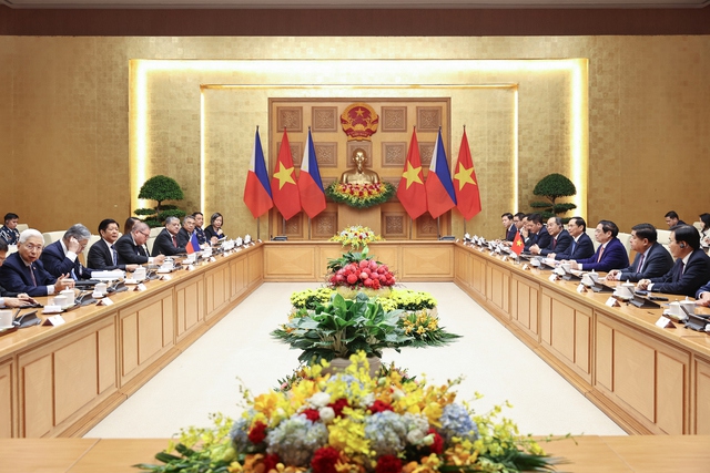 Hai nhà lãnh đạo đánh giá cao việc hai nước luôn phối hợp chặt chẽ tại các diễn đàn khu vực và quốc tế như ASEAN, Liên Hợp Quốc, APEC, ASEM- Ảnh: VGP/Nhật Bắc