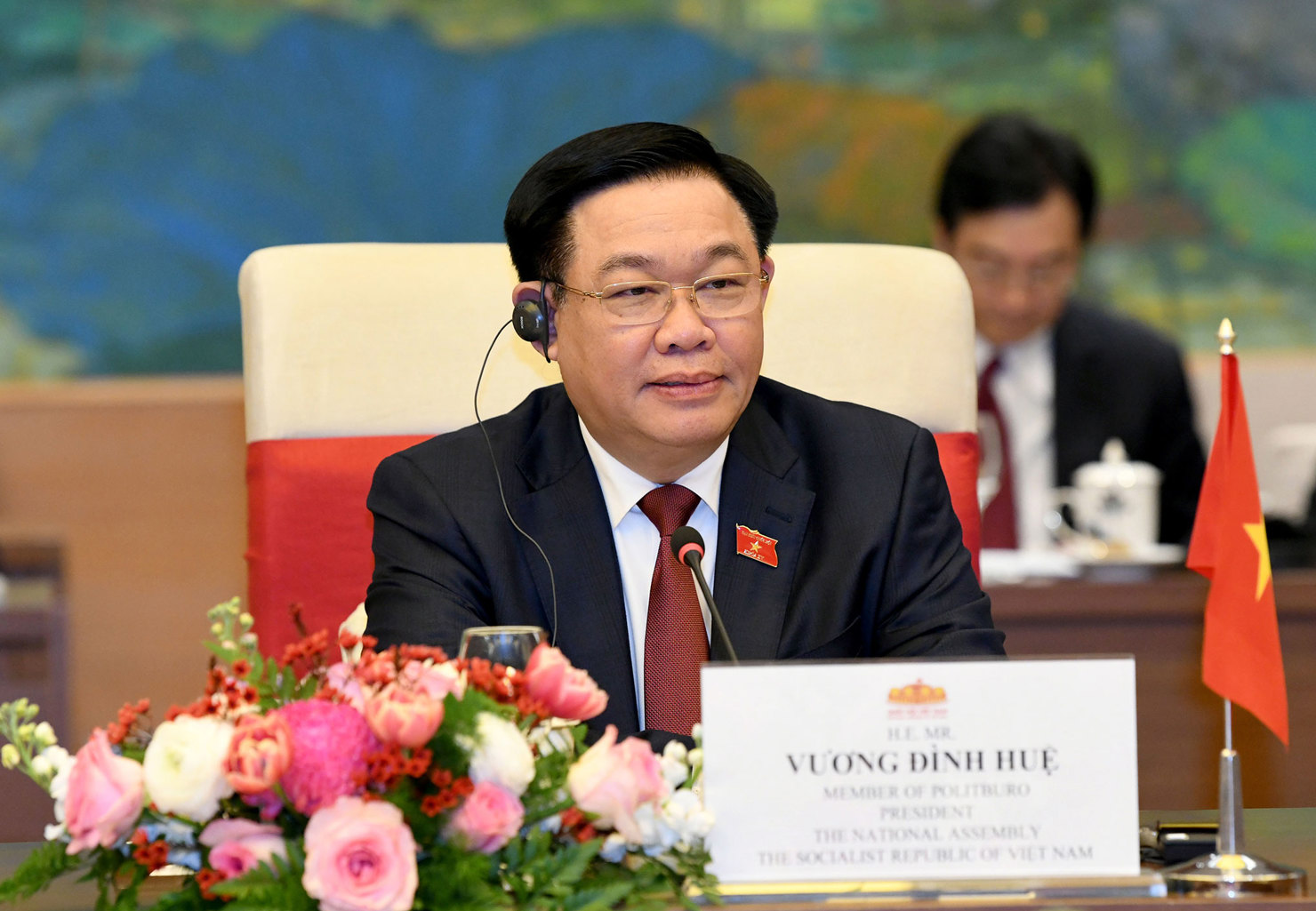 Chủ tịch Quốc hội Vương Đình Huệ phát biểu. Ảnh: Lâm Hiển