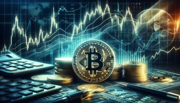 Giá Bitcoin có lúc đạt trên 55.700 USD trong trong 24 giờ qua