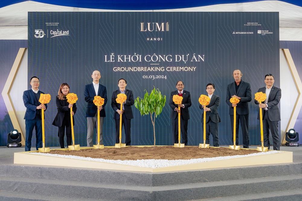 Lễ khởi công dự án Lumi Hanoi tại Hà Nội ngày 1/3.