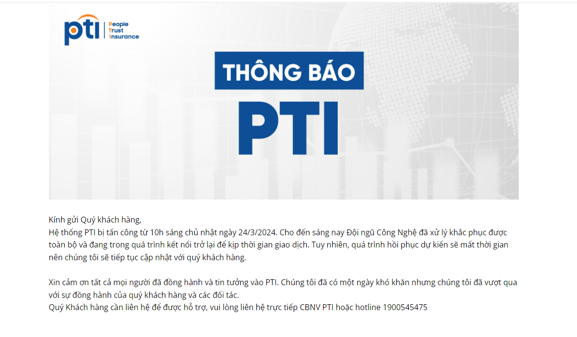 PTI cùng "chung số phận" với VNDirect.