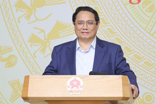 Thủ tướng Phạm Minh Chính phát biểu tại phiên họp.