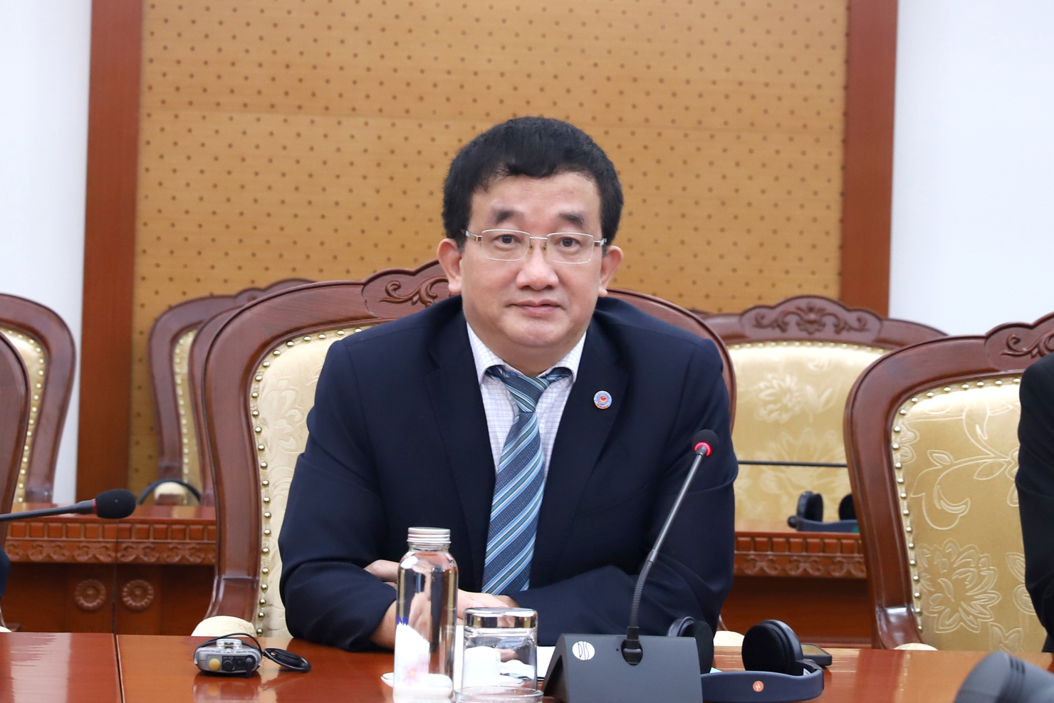 &Ocirc;ng Vũ Đức Ch&iacute;nh -&nbsp;Cục trưởng Cục Quản l&yacute;, gi&aacute;m s&aacute;t kế to&aacute;n, kiểm to&aacute;n ph&aacute;t biểu tại buổi l&agrave;m việc.&nbsp;