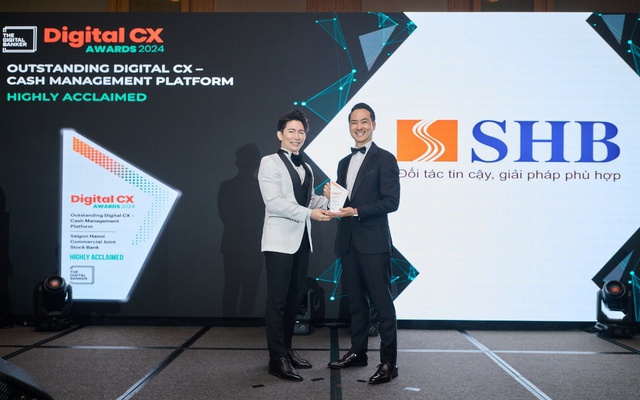 Sản phẩm “Dịch vụ thu hộ qua tài khoản định danh SLINK” được vinh danh tại hạng mục giải thưởng Outstanding Digital CX – Cash Management Platform (Trải nghiệm trên nền tảng số nổi bật nhất – hạng mục Nền tảng quản lý dòng tiền)