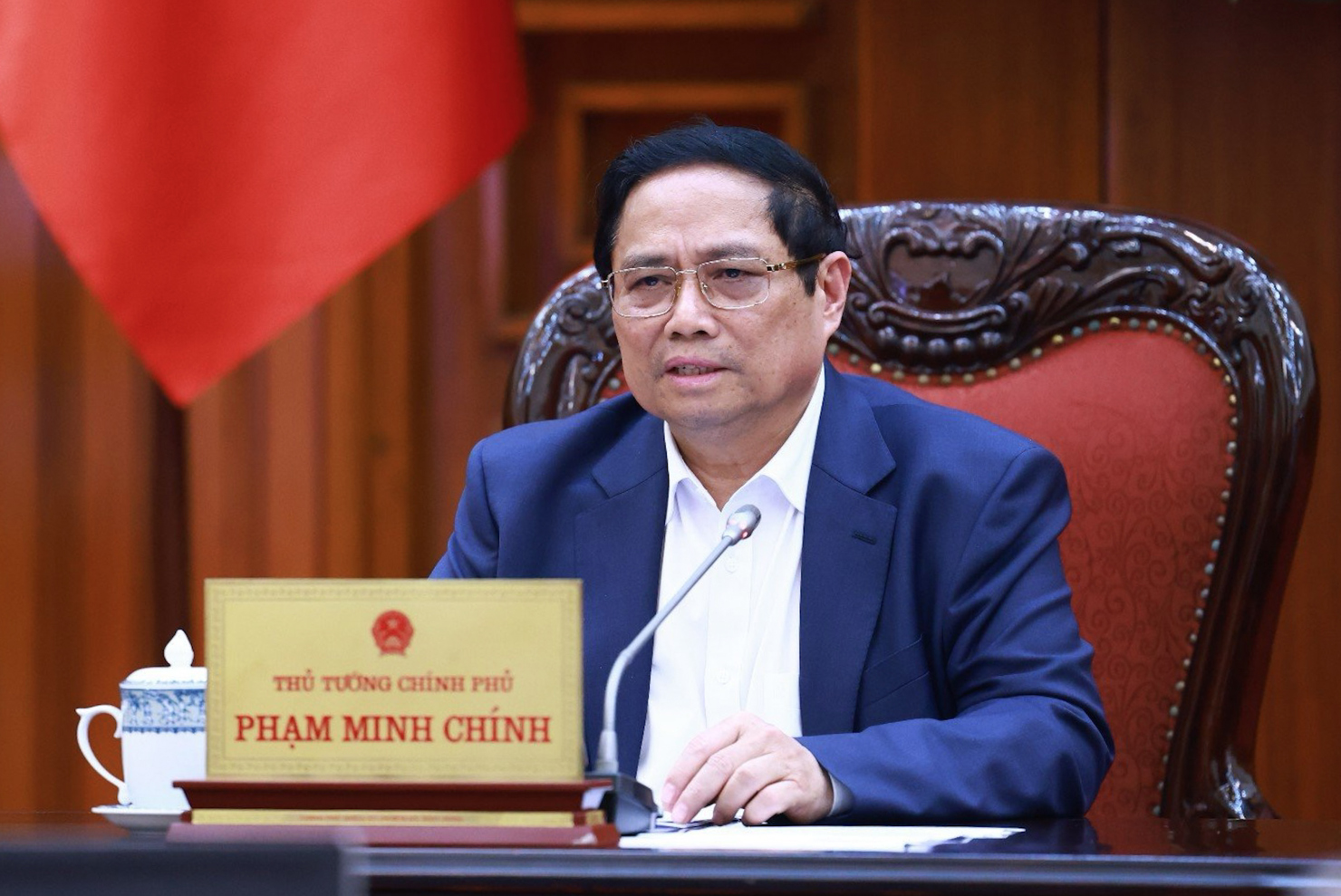 Thủ tướng yêu cầu tiếp tục điều hành chính sách tiền tệ chủ động, linh hoạt, kịp thời, hiệu quả - Ảnh: VGP/Nhật Bắc