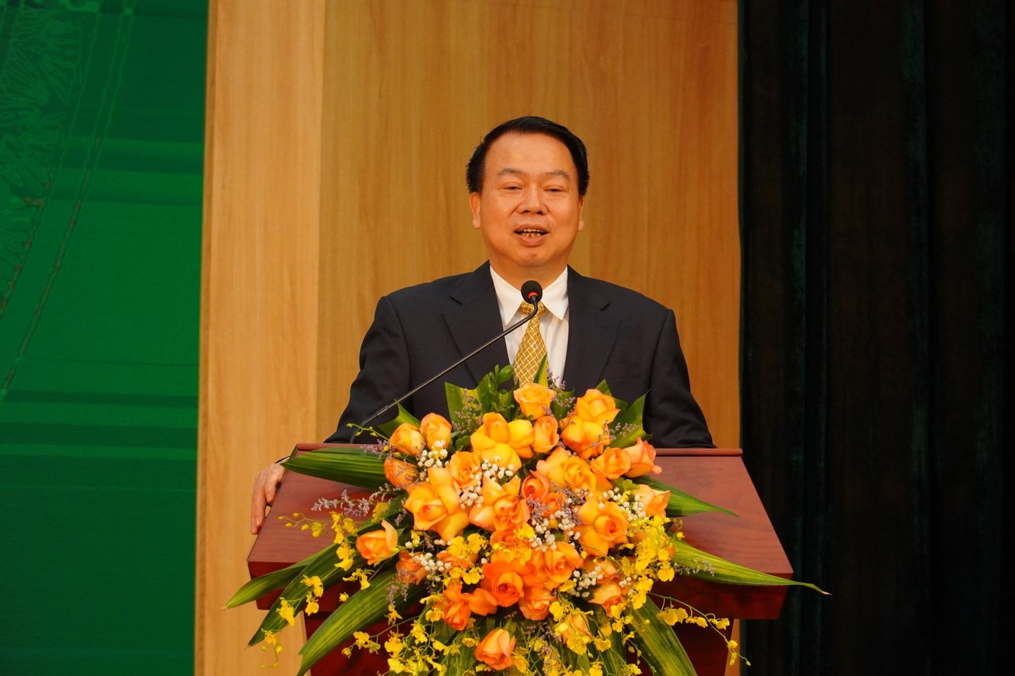 Thứ trưởng Bộ Tài chính Nguyễn Đức Chi phát biểu tại buổi lễ.