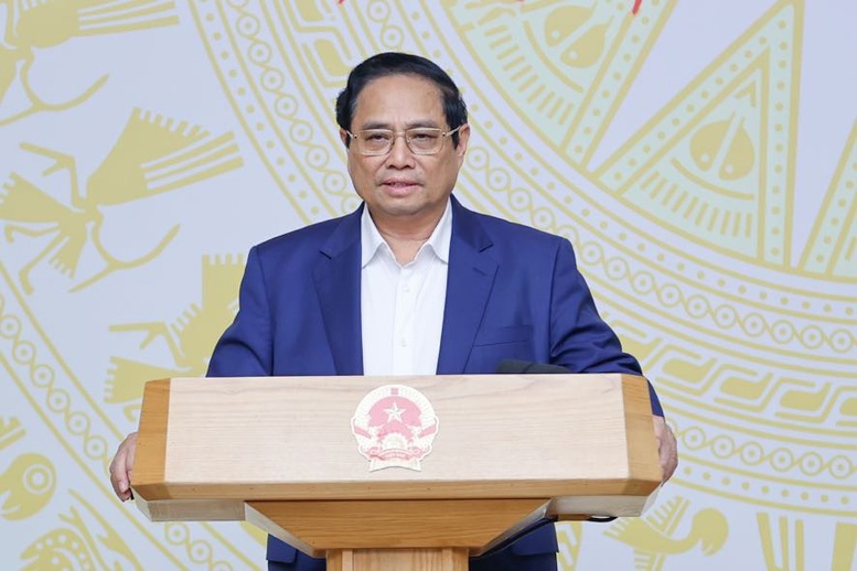 Thủ tướng Chính phủ Phạm Minh Chính phát biểu tại Phiên họp lần thứ 9 của Ủy ban Quốc gia về chuyển đổi số.