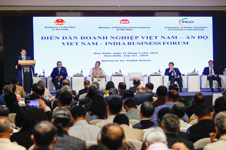 Quang cảnh Diễn đàn doanh nghiệp Việt Nam - Ấn Độ.