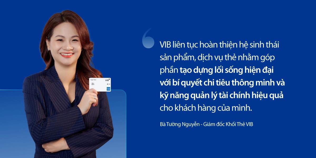 Nửa đầu năm 2024, chi tiêu trung bình qua thẻ VIB – Mastercard đạt 4.200 USD/thẻ. Ảnh: VIB