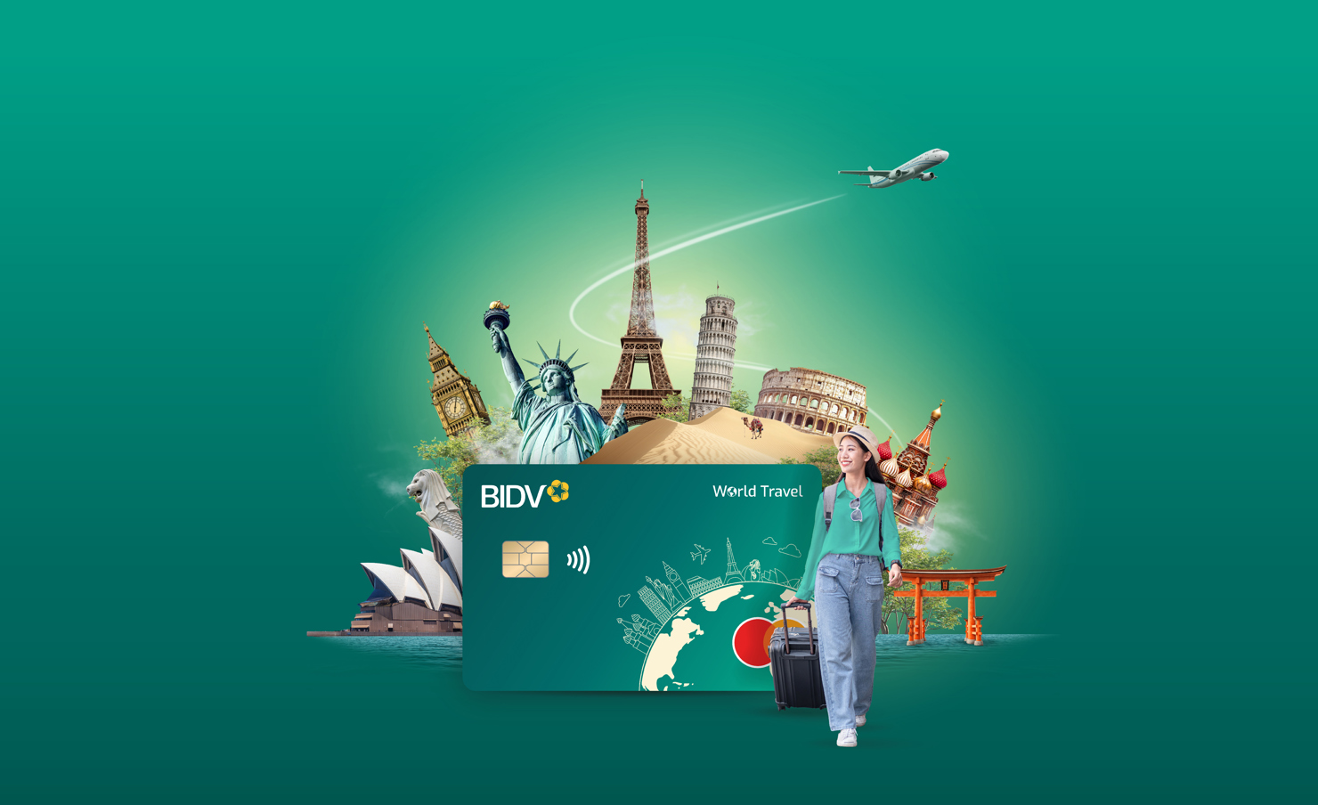 Khám phá thế giới với BIDV Mastercard World Travel. Ảnh: BIDV