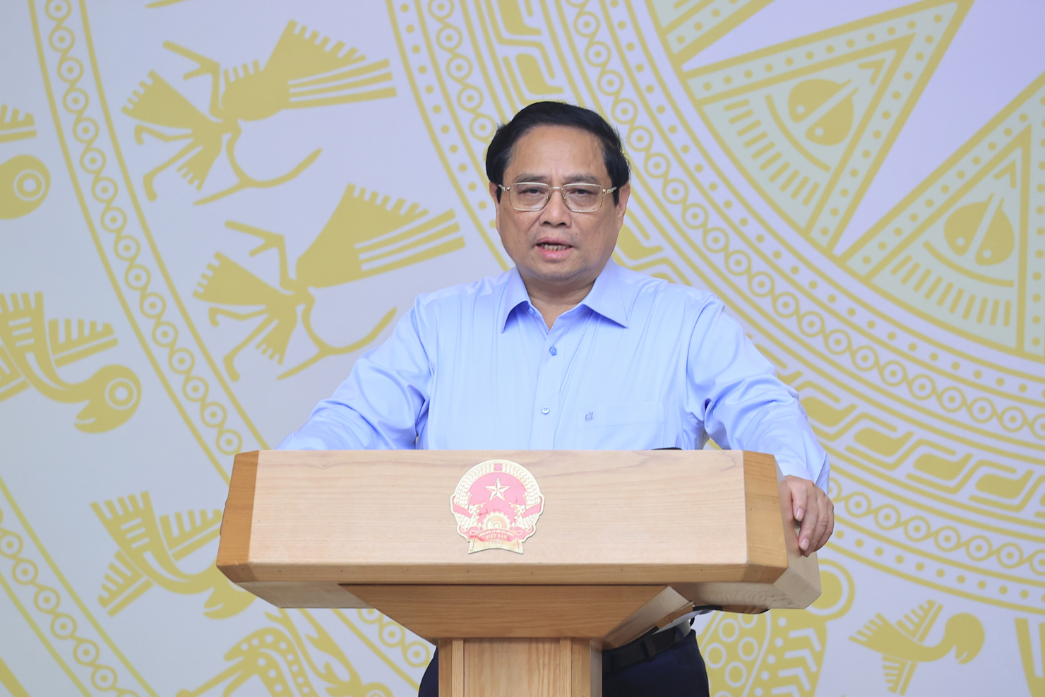 Thủ tướng Chính phủ Phạm Minh Chính chủ trì Hội nghị. Ảnh: VGP/Nhật Bắc
