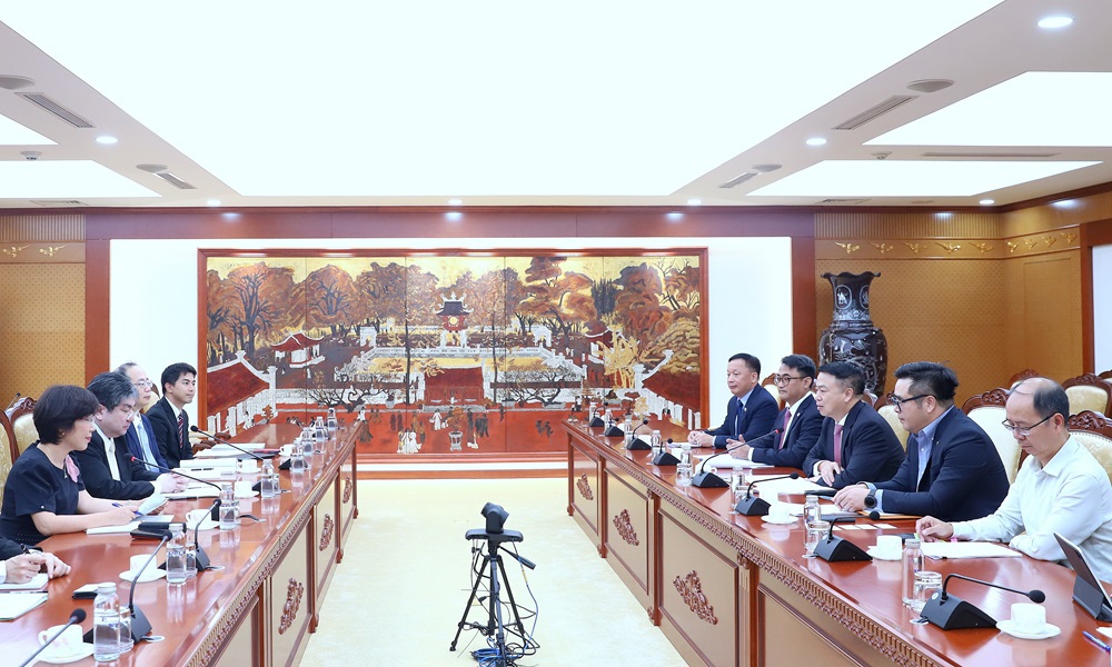 Quang cảnh buổi tiếp.