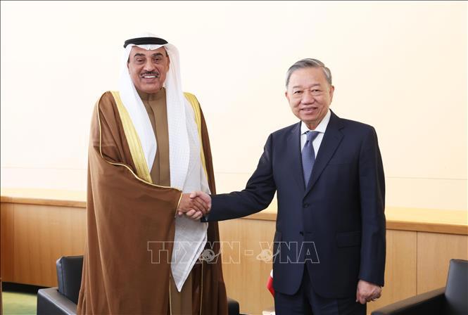 Tổng Bí thư, Chủ tịch nước Tô Lâm tiếp Thái tử Kuwait Sabah Al-Khalid Al-Sabah