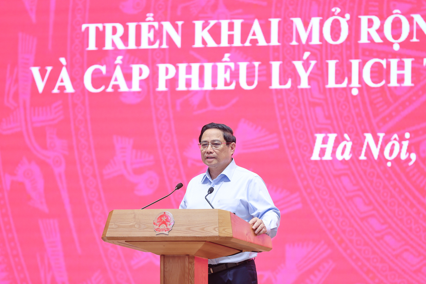 Thủ tướng Phạm Minh Chính phát biểu khai mạc Hội nghị. Ảnh: VGP/Nhật Bắc 