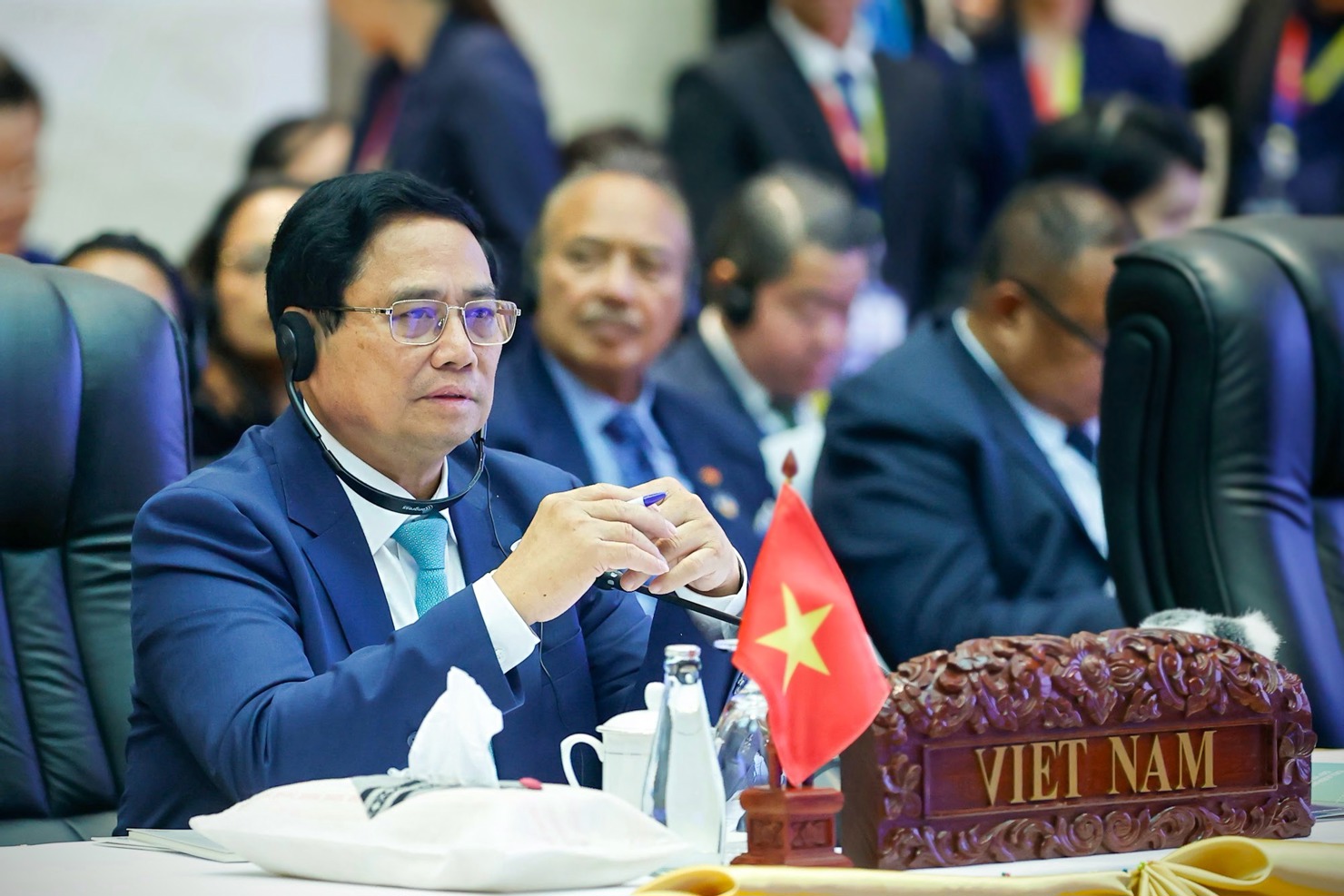 Thủ tướng Phạm Minh Chính phát biểu tại hội nghị. Ảnh: VGP/Nhật Bắc 