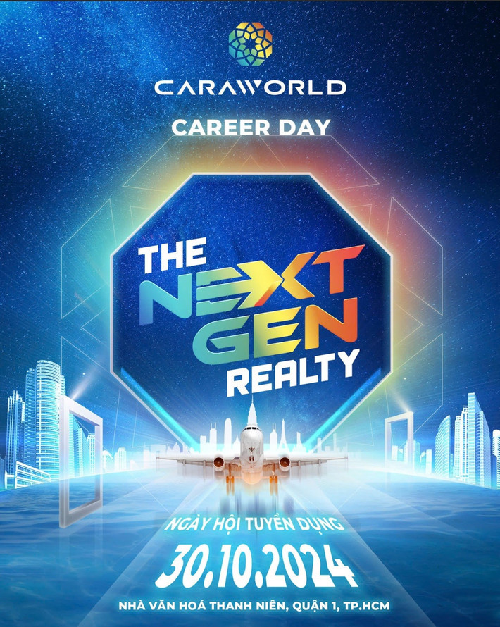 CaraWorld Career Day 2024 là ngày hội tuyển dụng bất động sản quy mô lớn nhất năm 2024, mở ra hàng nghìn cơ hội việc làm bất động sản cho thế hệ trẻ tài năng. Ảnh: KN