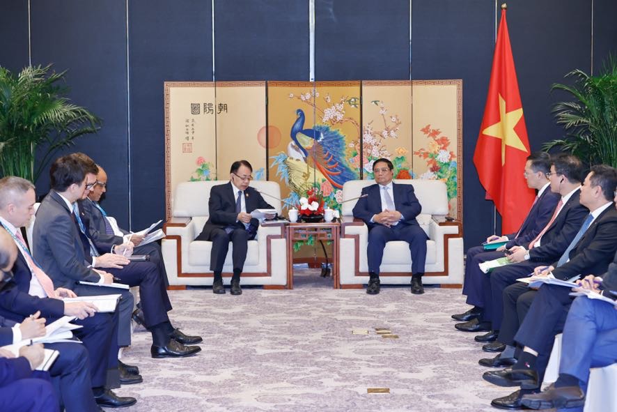Chủ tịch ADB đánh giá cao vai trò quan trọng của Việt Nam trong hợp tác tiểu vùng Mekong với vai trò là một trong những quốc gia sáng lập cơ chế Hợp tác kinh tế tiểu vùng Mekong mở rộng với sự hỗ trợ của ADB - Ảnh: VGP/Nhật Bắc 