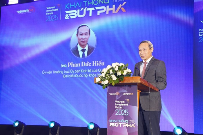 Ông Phan Đức Hiếu, Ủy viên Thường trực Ủy ban Kinh tế của Quốc hội phát biểu tại hội nghị. Ảnh: BTC