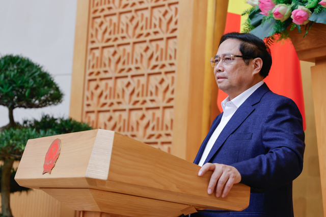Thủ tướng đề nghị cần thay đổi tư duy làm luật theo hướng: Vừa quản lý được, vừa thông thoáng, khơi thông và huy động mọi nguồn lực để phát triển đất nước - Ảnh: VGP/Nhật Bắc