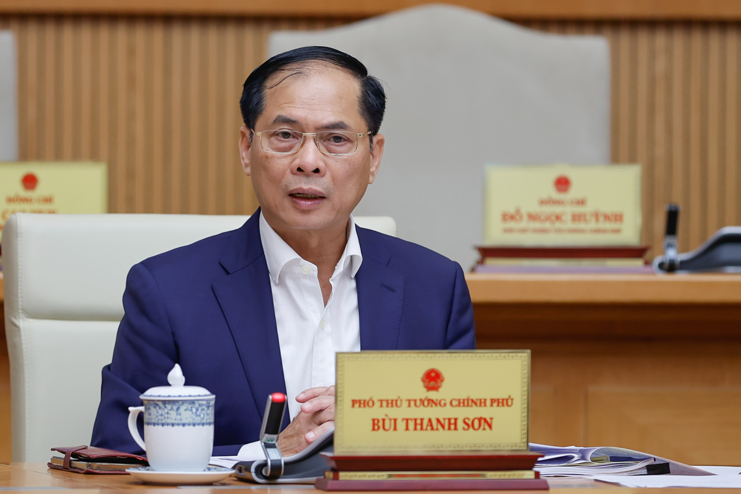 Phó Thủ tướng Bùi Thanh Sơn phát biểu - Ảnh: VGP/Nhật Bắc