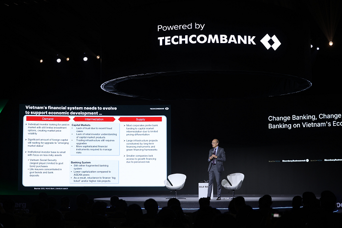 Ông Jens Lottner, Tổng giám đốc Techcombank chia sẻ cơ hội cho kỷ nguyên đầu tư mới tại Việt Nam.