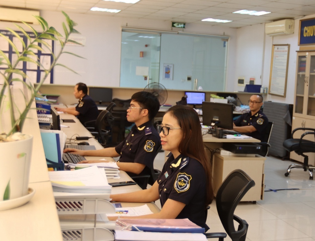 Hoạt động nghiệp vụ tại Chi cục Hải quan Thái Nguyên (Cục Hải quan Bắc Ninh). 