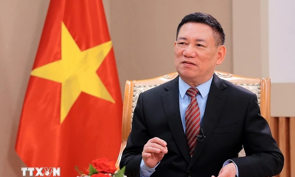 Ph&oacute; Thủ tướng Ch&iacute;nh phủ Hồ Đức Phớc trả lời phỏng vấn TTXVN về những kết quả nổi bật trong thực hiện nhiệm vụ t&agrave;i ch&iacute;nh - ng&acirc;n s&aacute;ch năm 2024 cũng như c&aacute;c giải ph&aacute;p cho năm 2025. Ảnh: Phạm Hậu - TTXVN