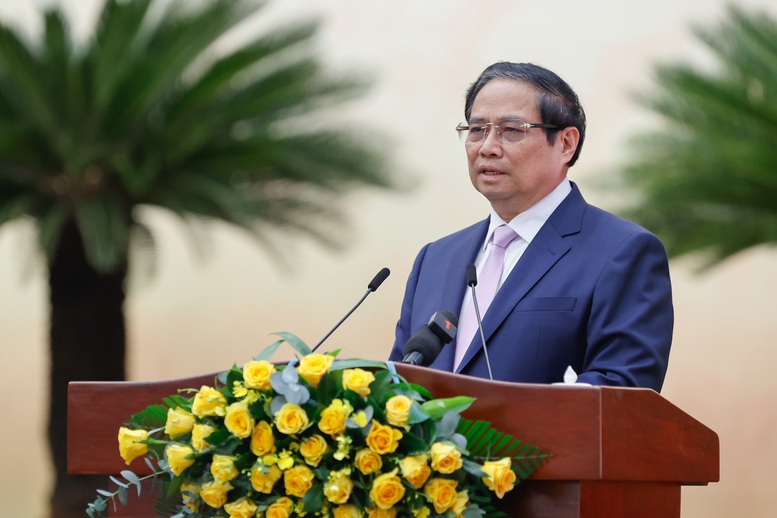 Thủ tướng Chính phủ Phạm Minh Chính phát biểu tại Hội nghị. Ảnh: VGP/Nhật Bắc