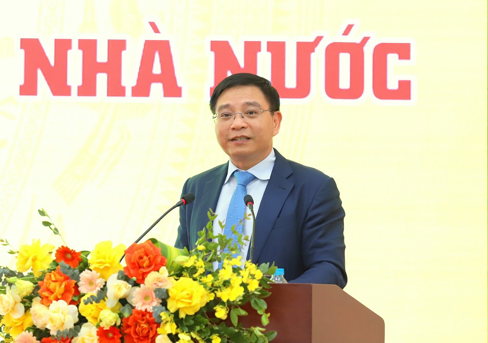 Bộ trưởng Bộ T&agrave;i ch&iacute;nh Nguyễn Văn Thắng ph&aacute;t biểu chỉ đạo Hội nghị.&nbsp;