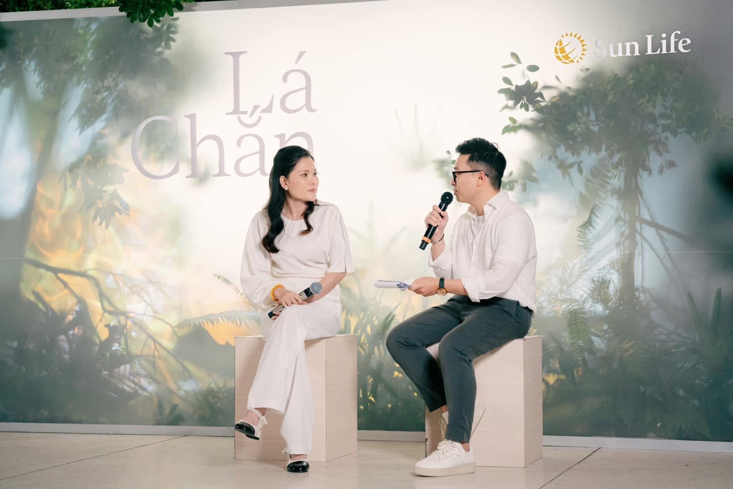 Chị Nguyễn Thị Thủy Tiên - một người kinh doanh tự do tại quận 7, TP. Hồ Chí Minh chia sẻ trong Chương trình "Lá chắn" do Sun Life tổ chức mới đây.