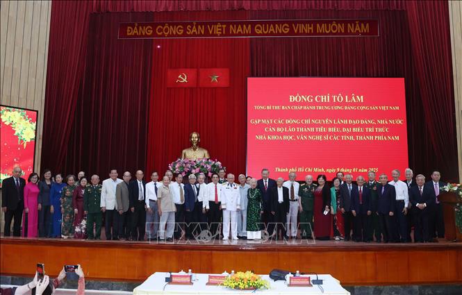Tổng Bí thư Tô Lâm và các đại biểu.Ảnh: TTXVN