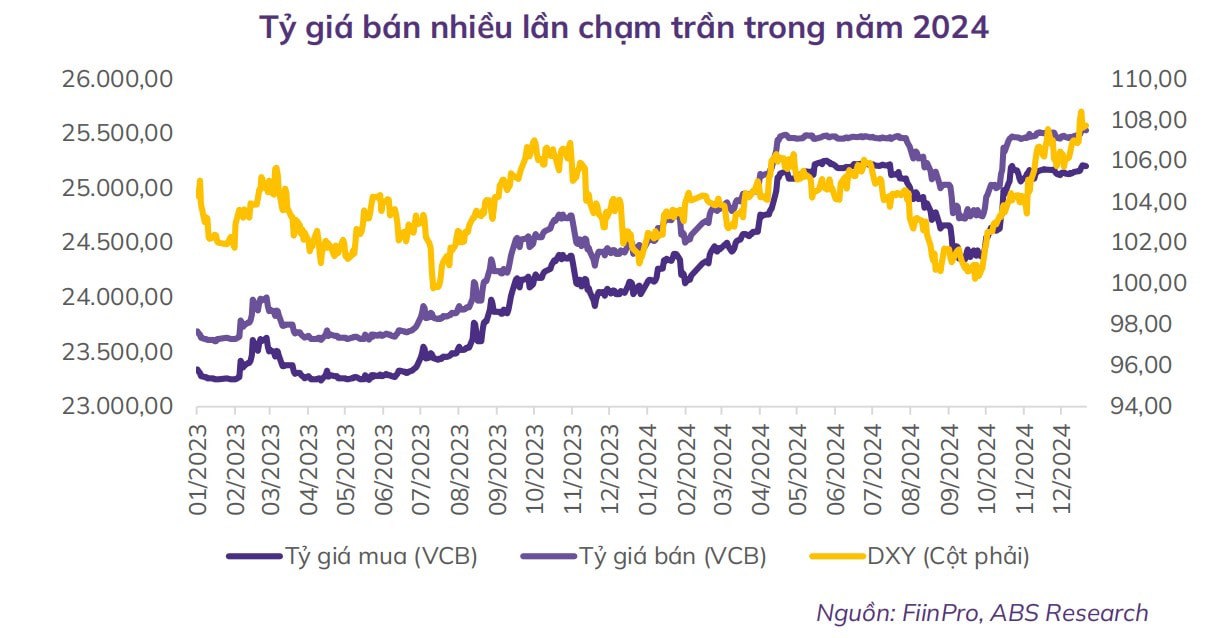 Dự trữ ngoại hối về dưới 80 tỷ USD, tỷ giá dự báo tăng 3,5–4,0% trong 2025 - Ảnh 1