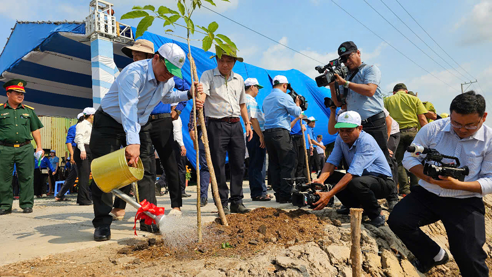 Trong năm 2025, toàn tỉnh An Giang dự kiến trồng khoảng 3,1 triệu cây. Ảnh: Thu Thảo