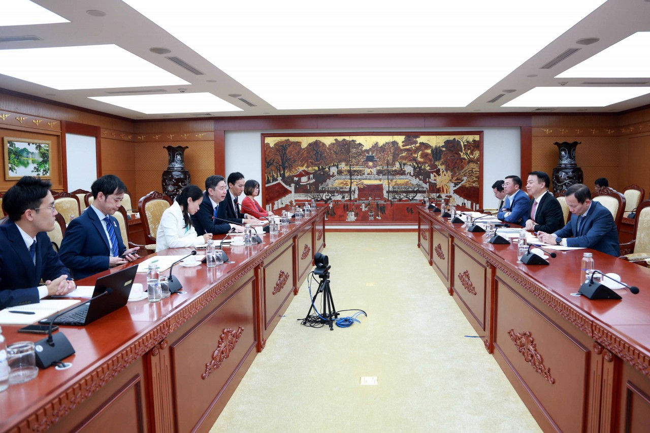 Toàn cảnh buổi tiếp.