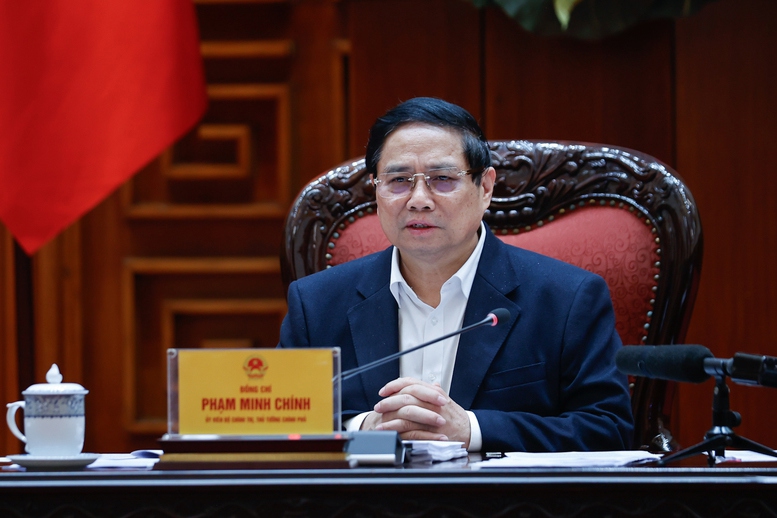 Bí thư Đảng ủy Chính phủ, Thủ tướng Chính phủ Phạm Minh Chính chủ trì Hội nghị của Ban Thường vụ Đảng ủy Chính phủ - Ảnh: VGP/Nhật Bắc