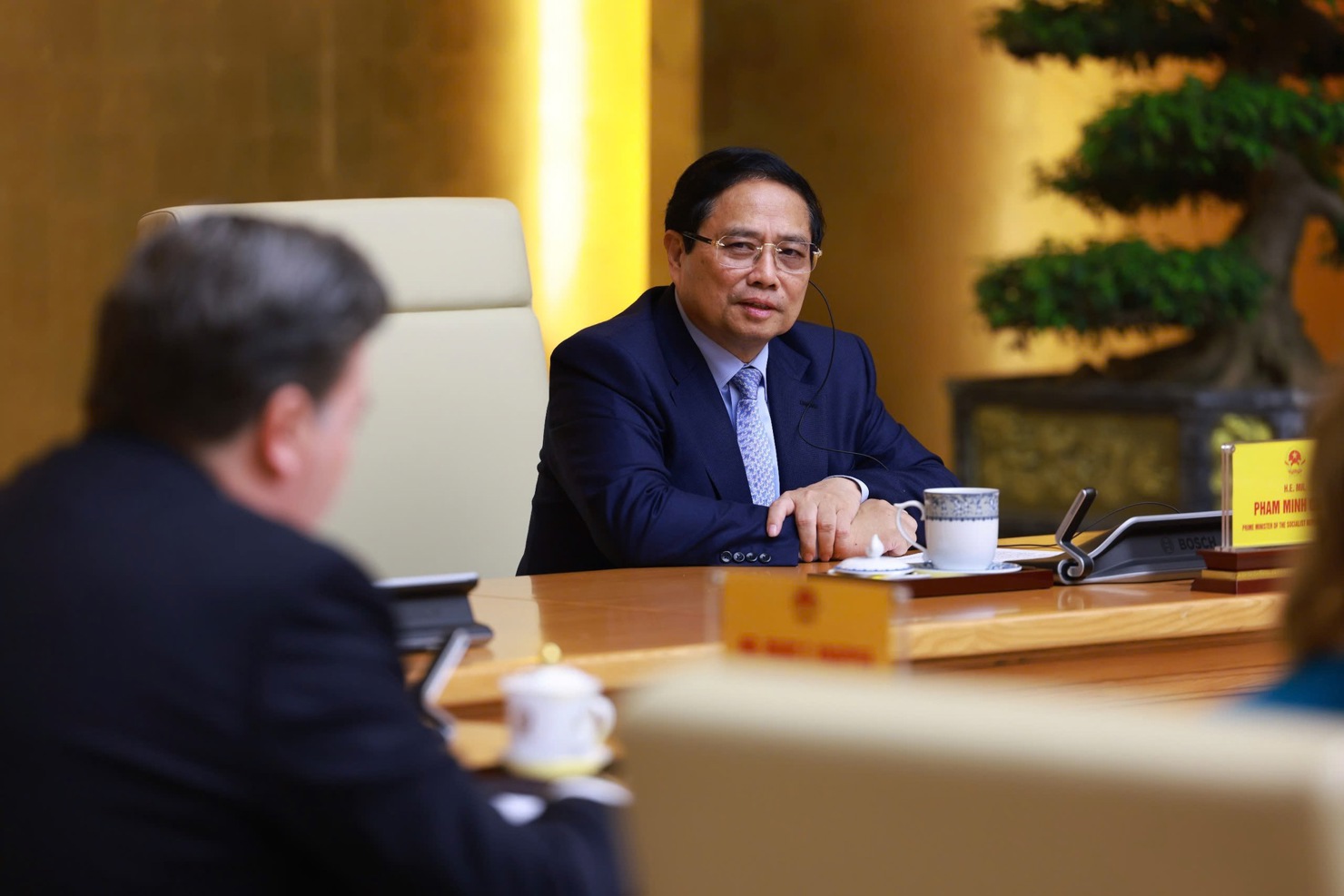 Thủ tướng Chính phủ khẳng định Việt Nam luôn coi Hoa Kỳ là đối tác có tầm quan trọng chiến lược - Ảnh: VGP/Nhật Bắc 