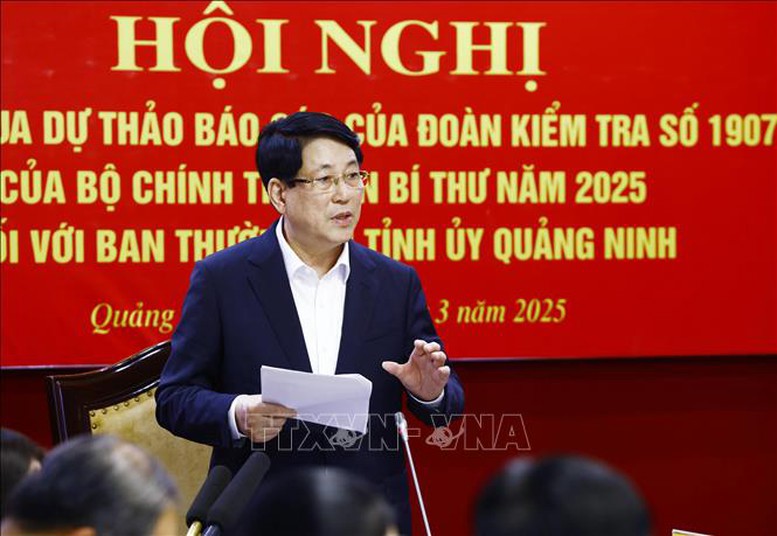 Chủ tịch nước Lương Cường phát biểu chỉ đạo tại hội nghị - Ảnh: TTXVN