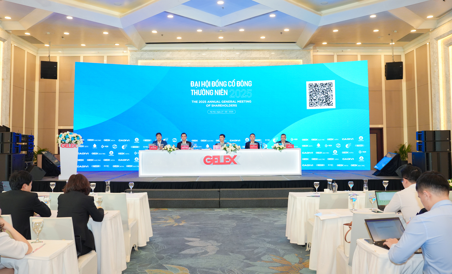 To&agrave;n cảnh ĐHĐCĐ năm 2025 của Tập đo&agrave;n GELEX diễn ra s&aacute;ng 27/3