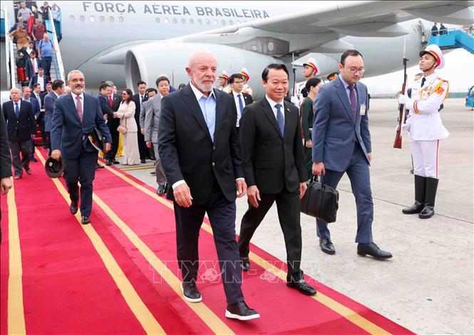 Tổng thống Lula da Silva l&agrave; nguy&ecirc;n thủ nước ngo&agrave;i đầu ti&ecirc;n thăm cấp Nh&agrave; nước đến Việt Nam trong năm 2025 - Ảnh: TTXVN