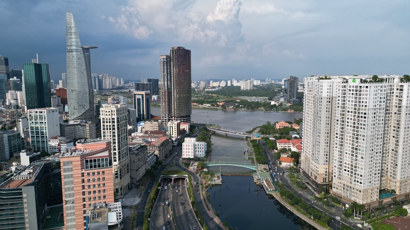 Hầm sông Sài Gòn (trước đây là hầm Thủ Thiêm). Ảnh: Anh Hào